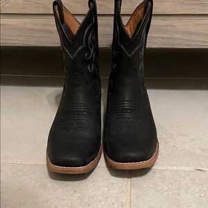 Justin Black Western Cowboy Boots